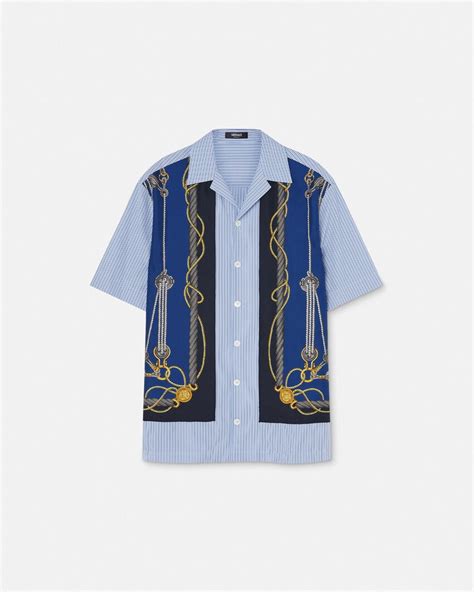 versace print zara|Versace nautical shirt.